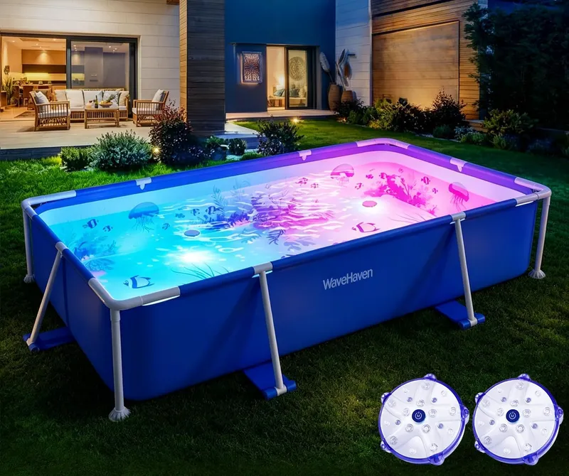WaveHaven 2026 Frame Deep Swimming Pool with Pool Lights
