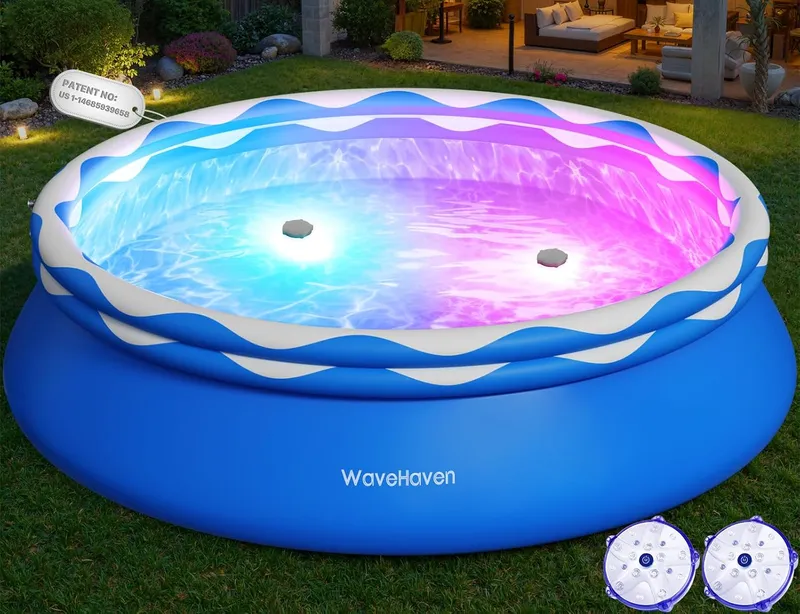 WaveHaven Easy Set Pool with Pool Lights